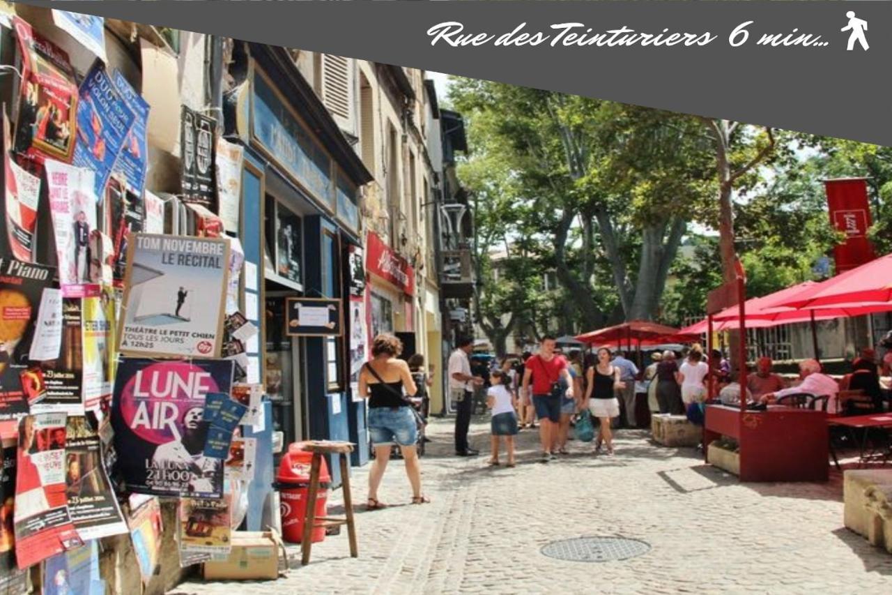 Le Chapeau Rouge Au Coeur Du Centre Historique Avignon Luaran gambar